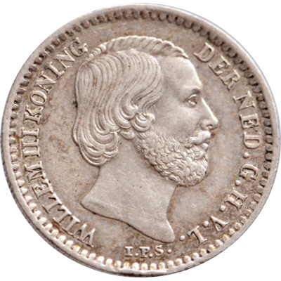 10 cent 1871 Willem III Pr+