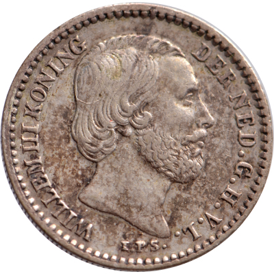10 cent 1889 Willem III Pr-
