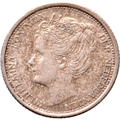 10 cent 1906 Wilhelmina Pr