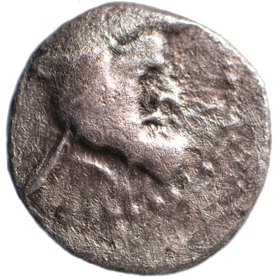AR Obol Autophradates I, kingdom of Persis, Persepolis, 3rd century BC
