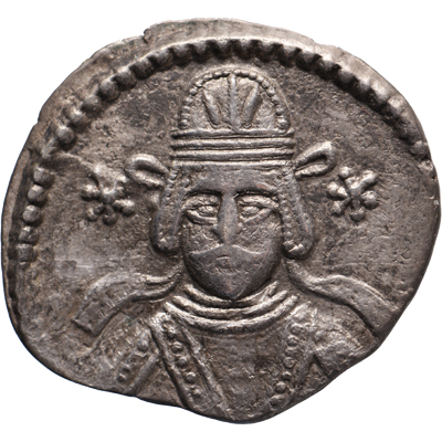 AR Drachm Vonones II, Ecbatana, ca. 51 AD