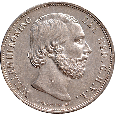 2 1/2 gulden 1870 Willem III Pr+