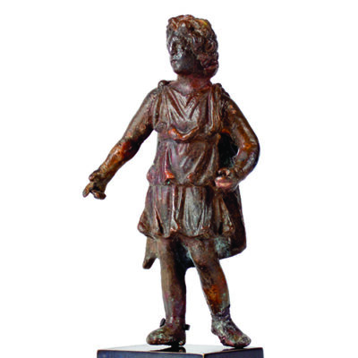 A Roman bronze statuette of Alexander the Great, 1st-3rd century AD