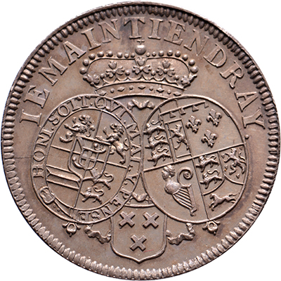 1737. Strooipenning inhuldiging van Willem IV als Heer van Breda