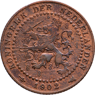 1 cent 1902a Wilhelmina Pr-