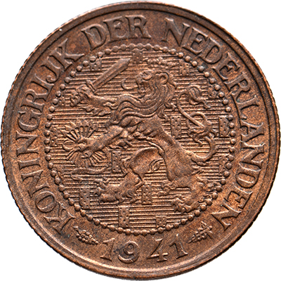 2 1/2 cent 1941 Wilhelmina FDC-