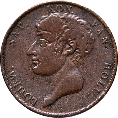 20 gulden 1808 Lodewijk Napoleon ZFr - AFSLAG IN BRONS