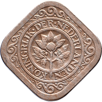 5 cent 1914 Wilhelmina ZFr+