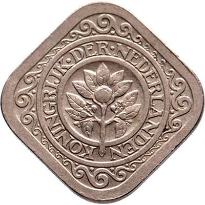 5 cent 1932 Wilhelmina Pr-