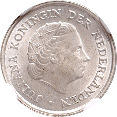 1/10 gulden Nederlandse Antillen 1962 NGC MS 64