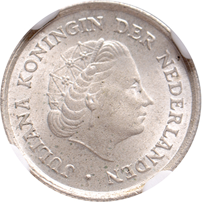 1/10 gulden Nederlandse Antillen 1962 NGC MS 65