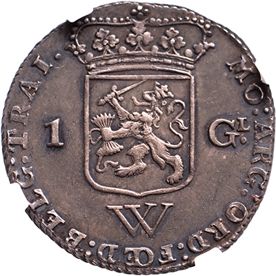 1 gulden Utrecht WIC 1794 NGC MS 62