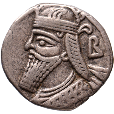 BI Tetradrachm Vologases IV, 147 - 191 AD