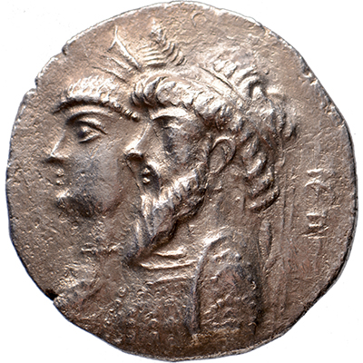 AR Tetradrachm Kamnaskires III with Anzaze, kings of Elymais, 82/1-73/2 BC