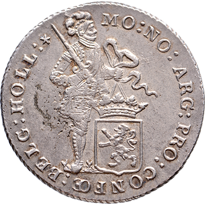 Zilveren dukaat Holland 1800 Pr-