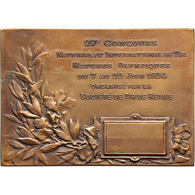 1924. 27th national and international shooting competition, Olympic Games