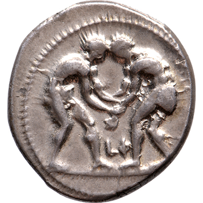 AR Stater Pamphylia, Aspendos, ca. 380/375-330/325 BC