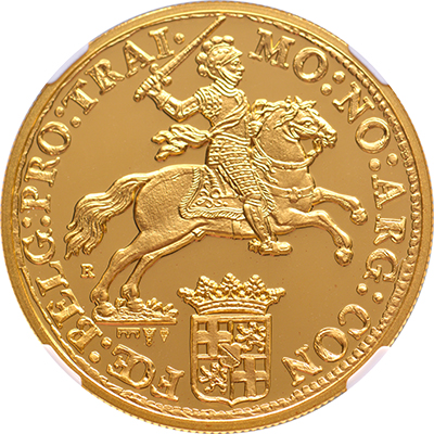 Offical restrike Ducaton 2021 GOLD 2 troy ounce Royal Delft edition NGC PF 69 ULTRA CAMEO