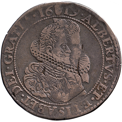 1/2 ducaton Brabant, Antwerpen 1619 Albrecht & Isabella