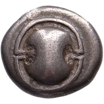 AR Hemidrachm Boeotia, Thebes, 425-375 BC