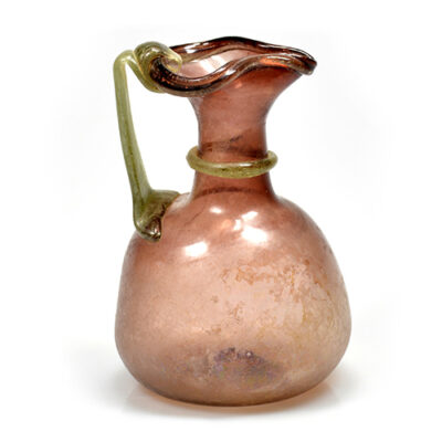 A Roman purple glass jug, ca. 4th century AD